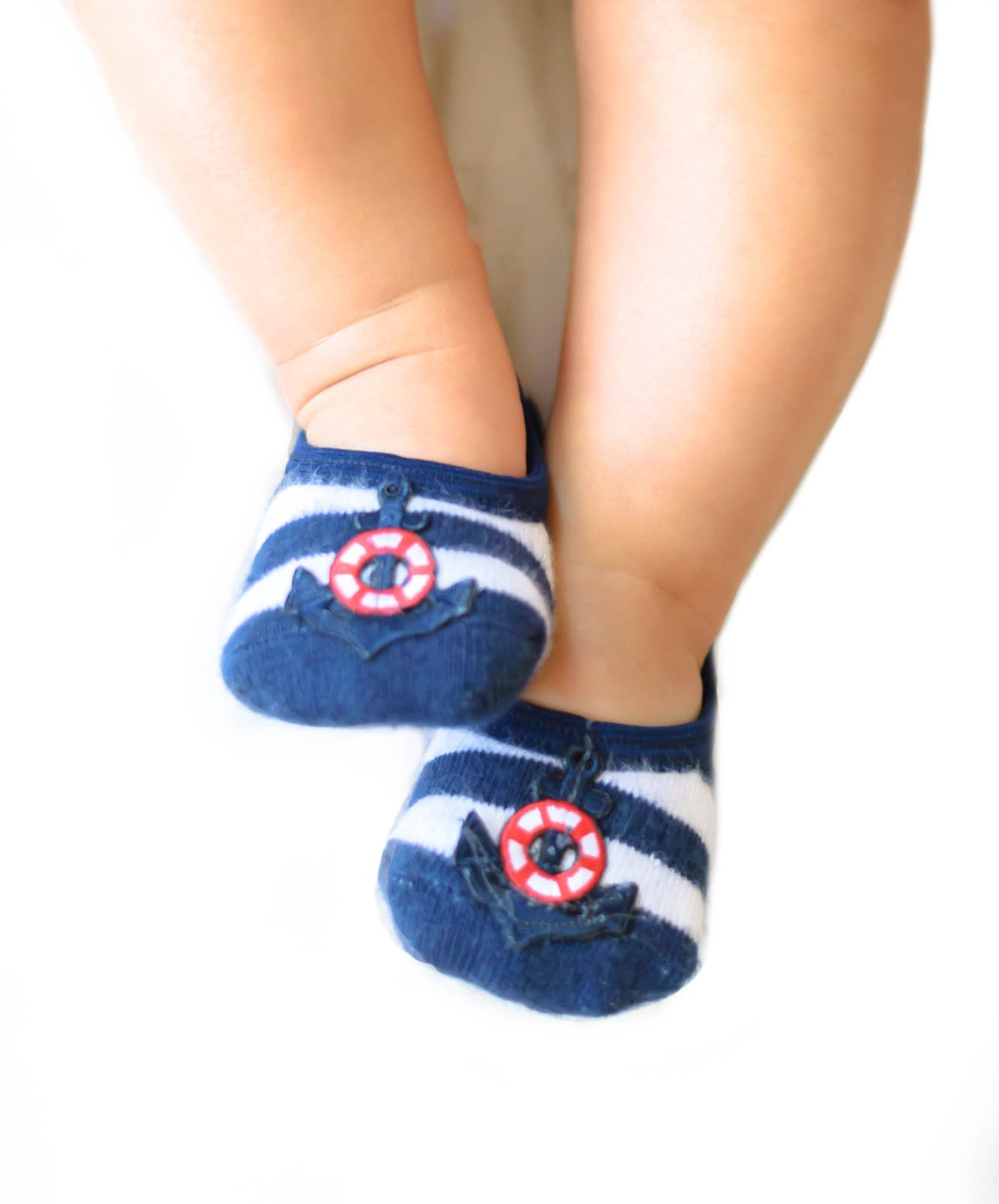 Baby Nautical Navy stripes - no strap image 0
