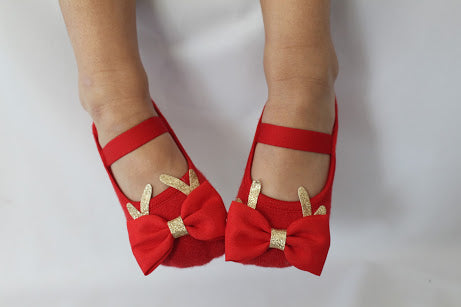 Kids Sparkly Reindeer bow image 0