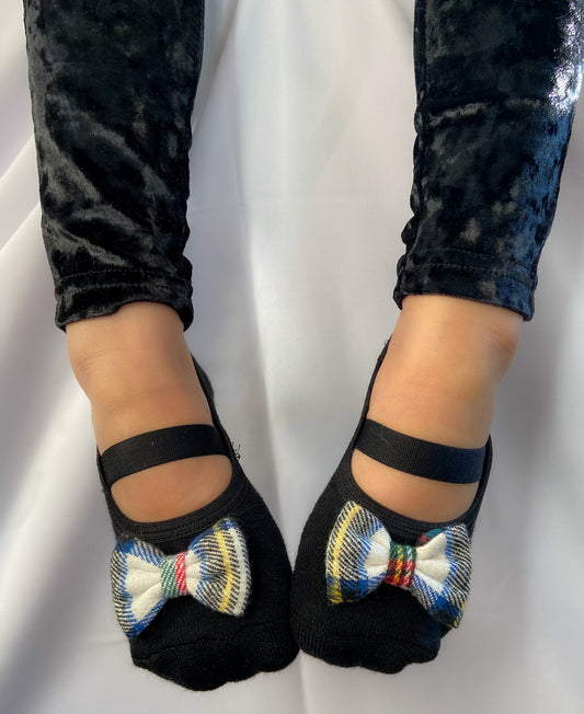 Kids Plaid bow in Black image 0
