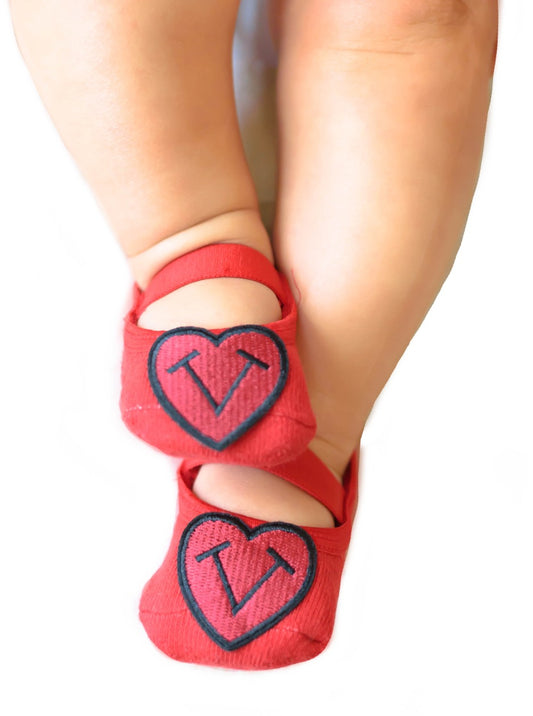 Baby Tiptoes heart logo-Red image 0