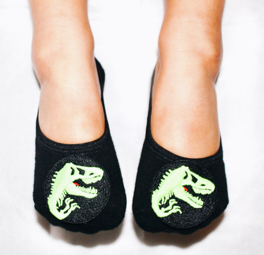 Boys Glow in the dark dinosaur tiptoes image 0
