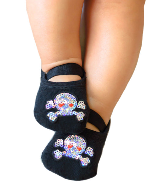 Baby Sequin Skull Black image 0